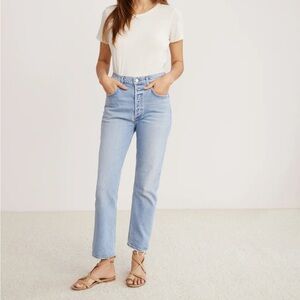 AGOLDE straight leg rigid jeans